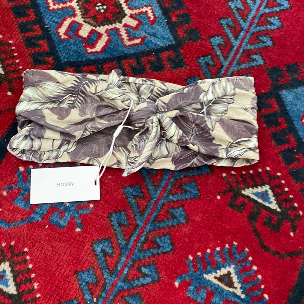 MIKOH JAVA FRONT TIE MEDIUM ALOHA PALM NWT
